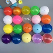 6公分扭蛋殼 透明扭蛋球 7公分空蛋殼 禮品包裝球 摸獎球 搖獎球 公仔玩具球 夾娃娃機 扭蛋機 空扭蛋殼 抽獎球 彩蛋