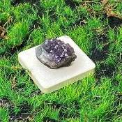 能量擺飾-天然原皮原礦幾何可愛紫晶簇 紫水晶 財運水晶 快速出貨