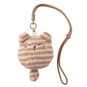 [星巴克]棕條紋貓證件零錢包 PURSE WITH CARD HOLDER STRIPES CAT BROWN
