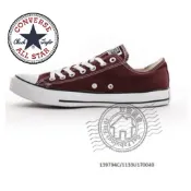 Converse 奢華皮革 秋冬 酒紅 重色系 個性搖滾風 男女款 低筒 帆布鞋