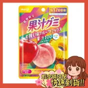 【小薰選品】日本 期間限定 meiji 明治 果汁軟糖 3味果汁 蘋果 水蜜桃 鳳梨 綜合水果