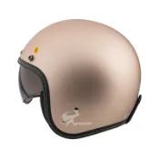 【ZEUS】贈鏡片 安全帽 ZS-388A 素色 消光玫瑰金 內鏡 超輕量 內襯可拆 插扣 內置墨鏡 388A｜耀瑪騎士