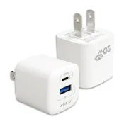 (店+)【WELLY】20W氮化鎵GaN 超迷你充電器 PPS+PD+QC Type-C/USB-A雙孔輸出充電頭