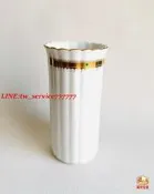 【萬禾】日本高階品牌MIKIMOTO御木本骨瓷 瓶 描金皇冠紋瓜稜形