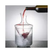 (店+)新款創意紅酒醒酒器冰酒器家用紅葡萄酒快速斜口醒酒器耐熱玻璃