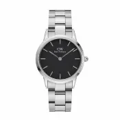 【Daniel Wellington】DW 手錶  Iconic Link 28mm/32mm精鋼錶 耀目亮銀(DW00100208)