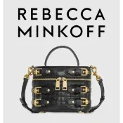 美國代購us🔥台灣現貨🔥REBECCA MINKOFF HITCH HIKER 圓桶包 鉚釘 水桶包 斜背包【幫優買