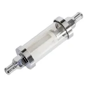【德國Louis】直式雙通汽油濾心 8mm (5/16吋) 耐油玻璃管可清洗重複使用摩托車機車濾芯濾油器10050006