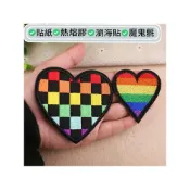 (店+)A9｜彩虹愛心｜愛心｜布章｜臂章｜布標｜刺繡燙布貼｜徽章｜刺繡布貼｜補丁｜補破洞｜熨燙布貼｜刺繡貼布｜瀏海貼
