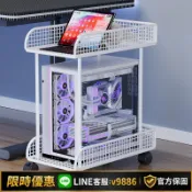 聚優甄選 【台灣公司 可開發票】臺式電腦主機托架可移動機箱置物架底座放置架支架桌下柜放的帶輪