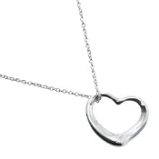 【DOKODEMO】Tiffany & Co. Elsa Peretti 設計的 Open Heart 項鍊，925 純銀，西班牙製造，約 4.6 克，女士 [二手]