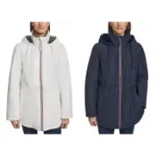 💃摩登黑妞💃 Tommy Hilfiger 女刷毛連帽 長版外套 #160126