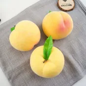 假水果模型 假水果 仿真水果 假蔬果0827 仿真水果桃大號黃平桃模型假水果黃桃果蔬擺設裝飾玩具攝影道具