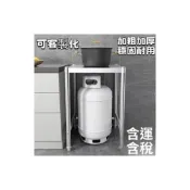 (店+)廠傢✨免運🚛廚房不銹鋼置物架 單層煤氣罐架 正方形一層烤箱煤氣竈臺 傢用支架子 廚房層架 廚房收納架 可客製化