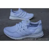 【HYDRA】Adidas Ultra Boost 全白 編織 女鞋 GS 輕量 慢跑 余文樂 馬牌【BA9274】