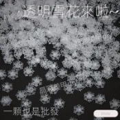 【在臺出貨】春節雪花冬日限定樹脂配件透明diy飾品手工DIY流麻材料聖誕節配飾