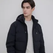 GIORDANO 男裝羽絨連帽外套 Two Mile Wear系列【雙色任選】01075616