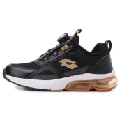 (店+)【LOTTO】LOTTO LT5AKR9891 K2 黑色 男童鞋 旋轉鞋扣免綁帶 輕量透氣 Q彈柔軟緩震 氣墊避震運動鞋