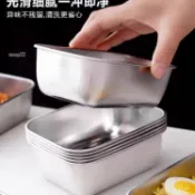【送蓋】不鏽鋼保溫飯盒 密封盒 餐盒 不鏽鋼便當盒 餃子盒 長方形多用盒 野餐保鮮盒 擺攤收納盒