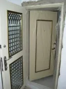 [廣山門窗] FM-10雙玄關 -(大門 鍛造門 鑄鋁鋼木門 白鐵門 硫化銅門 防火門 門中門 三合一門)