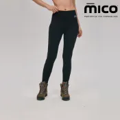 Mico Workout系列 女無縫中腰彈性貼身運動長褲 PA478 / 排汗快乾 保暖透氣 保暖內搭