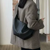 喜挖2店 包包女包2025新款韓版大容量餃子包軟皮托特包潮單肩包斜後背包
