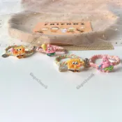 免運可愛氣球海綿寶寶派大星髮繩磁吸一對頭繩學生情侶閨蜜款手鏈髮飾