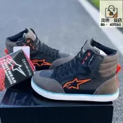 48h 出貨a星騎行斜防摔防滑alpinestars騎士AXIOM休閑騎行短靴系帶板斜男  露天市集  全臺最大的網路購
