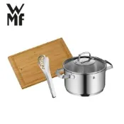 WMF Belmonte 高身湯鍋 20cm 3.3L+竹韌砧板+濾孔料理餐夾
