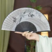 歡樂購物網 古風扇子折扇中國風女式舞蹈古裝跳舞漢服拍照道具便攜折疊小扇子