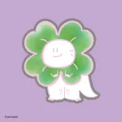 Jurawrsic PVC 防水簍空貼紙，三葉草服飾，祝您好運。