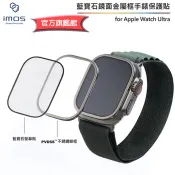 imos【官方旗艦館】Apple Watch Ultra 1代 2代 3代 藍寶石玻璃不銹鋼框手錶保護貼
