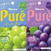 中京日本代購 Kanro pure 軟糖 果醬夾心 綠葡萄 紫葡萄 檸檬 梅子 葡萄柚