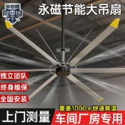 （可開發票）工業吊扇7.3米永磁工廠車間風力倉庫大型籃球場靜音降溫工業風扇（宏泰商行）