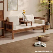 【嚴選好物】新中式全實木羅漢床茶桌椅組沙發床兩用貴妃榻客廳家用簡約禪意