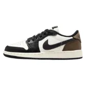 (店+)【Jordan】CZ0858-102 JordanAir Jordan 1 Retro Low OG Mocha 舒適時尚 低幫 兒童板鞋 黑白 男女同款 Air Jordan 鞋 Air Jordan 男鞋 籃球鞋