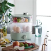 （可拆式）迷你仿真 電蒸鍋 蒸蛋器 蔬果機 蒸蛋機 煮蛋機 早餐 廚房 娃娃屋 袖珍 微縮 食玩 微景觀模型