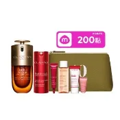 【CLARINS 克蘭詩】疾速撫紋發光組(黃金雙萃精華30ml+NEW賽車眼霜15ml)