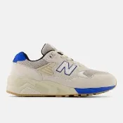【NEW BALANCE】男女 休閒鞋 運動 慢跑 復古 D楦 NB 580 緩震 灰杏 藍(MT580ESB)