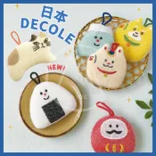 🔥日本原裝🔥日和 DECOLE 海綿菜瓜布｜可愛動物清潔刷 洗碗海綿 廚房浴室清潔 招財貓 達摩 富士山 御飯糰 小刷子