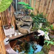 💯🌶驚喜 古法魚缸水循環裝飾過濾器擺件室外魚池庭院水景造景水簾流水罐 品質耐用珞檸