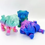 【小資生活】3d列印玩具 解壓沙皮狗擺飾 哈巴狗小狗網紅爆款 關節可動禮物創意
