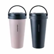 【CookPower 鍋寶】買1送1_316不鏽鋼內陶瓷手提星空杯540ml(咖啡杯/保溫杯/隨行杯)