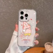漏肚肚派大星磁吸magsafe不發黃防摔殼 適用於 iPhone 17手機殼 11 12 13 14 15 16 透明