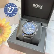 實體店面 發票含保固 免運 帝安諾-BOSS 男錶 三眼 計時 皮革錶帶 鱷魚皮 精密刻度錶面 黑色 HB1513391