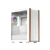 (店+)【Mavoly 松聖】INFINITE TIMBER C19 WHITE E-ATX 電腦機殼(白色)