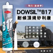 【理查建材】陶熙道康寧 DOWSIL 817 耐候耐熱高黏性矽利康 耐候膠 陶熙最強戶外耐候矽利康 鏡面可用 戶外 耐候
