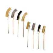 (店+)彎柄 鐵柄 鋼絲刷 刀型清潔刷 刀型不鏽鋼刷 PVC直柄 銅絲刷 迷你鐵刷 縫隙除銹 刷油煙機 清洗用