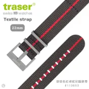 TRASER  P99 T Tactical 咖啡色紅條紋尼龍錶帶(#110663)