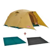 露營趣 【新品特價】Coleman CM-38138 入門套裝組 4-6人透氣圓頂露營帳V TOUGH圓頂帳 帳篷 帳棚 家庭帳 露營帳篷
